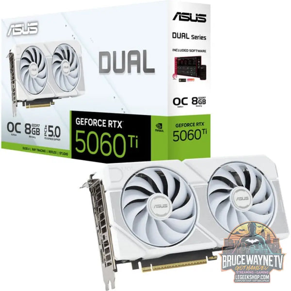 ASUS GeForce RTX 5060 Ti DUAL OC 8GB WHITE, carte graphique - ASUS