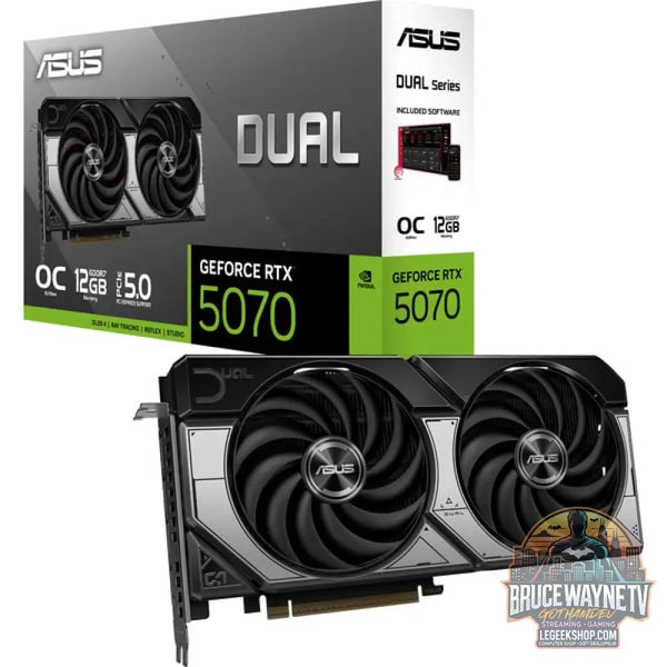 ASUS GeForce RTX 5070 DUAL OC, carte graphique DLSS 4, 3x DisplayPort, 1x HDMI 2.1 - ASUS