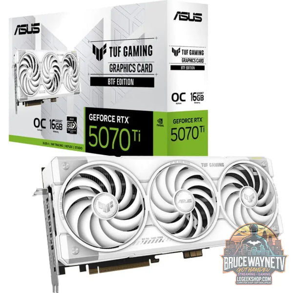 ASUS GeForce RTX 5070 Ti TUF BTF OC WHITE Edition, carte graphique - ASUS