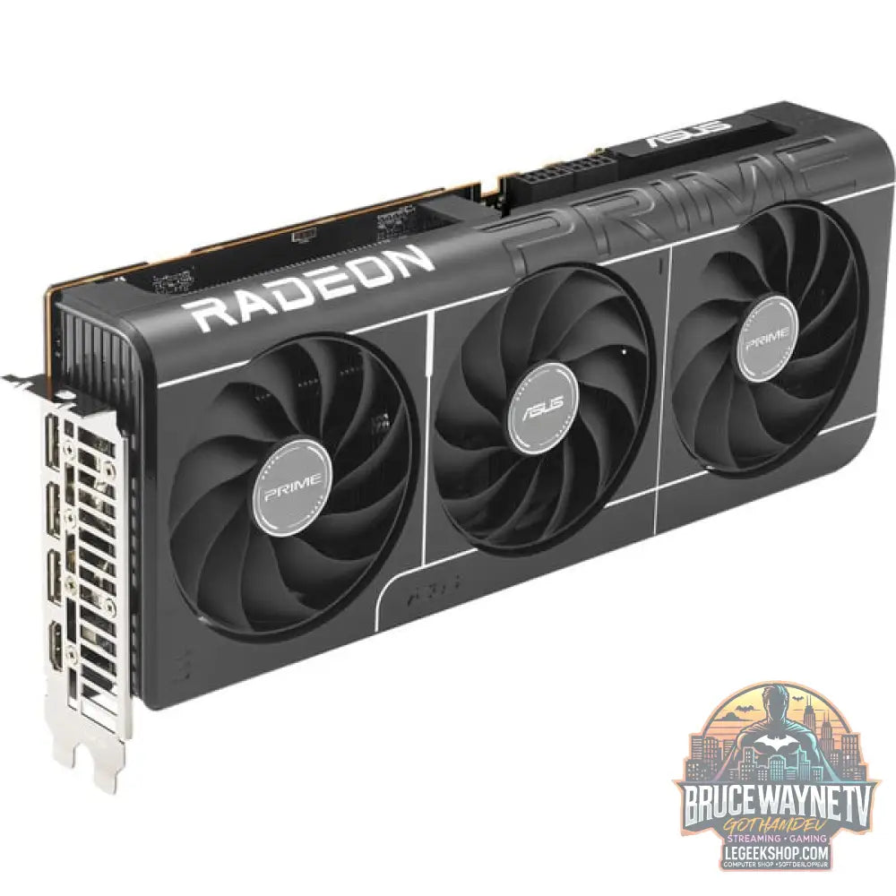 ASUS Radeon RX 9070 GRE PRIME OC, carte graphique gris, RDNA4, GDDR6, 2x DisplayPort, 2x HDMI - ASUS - vue 3