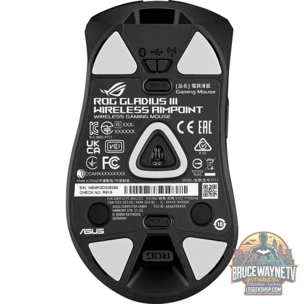 ASUS ROG Gladius III Wireless Aimpoint, souris gaming - vue 4