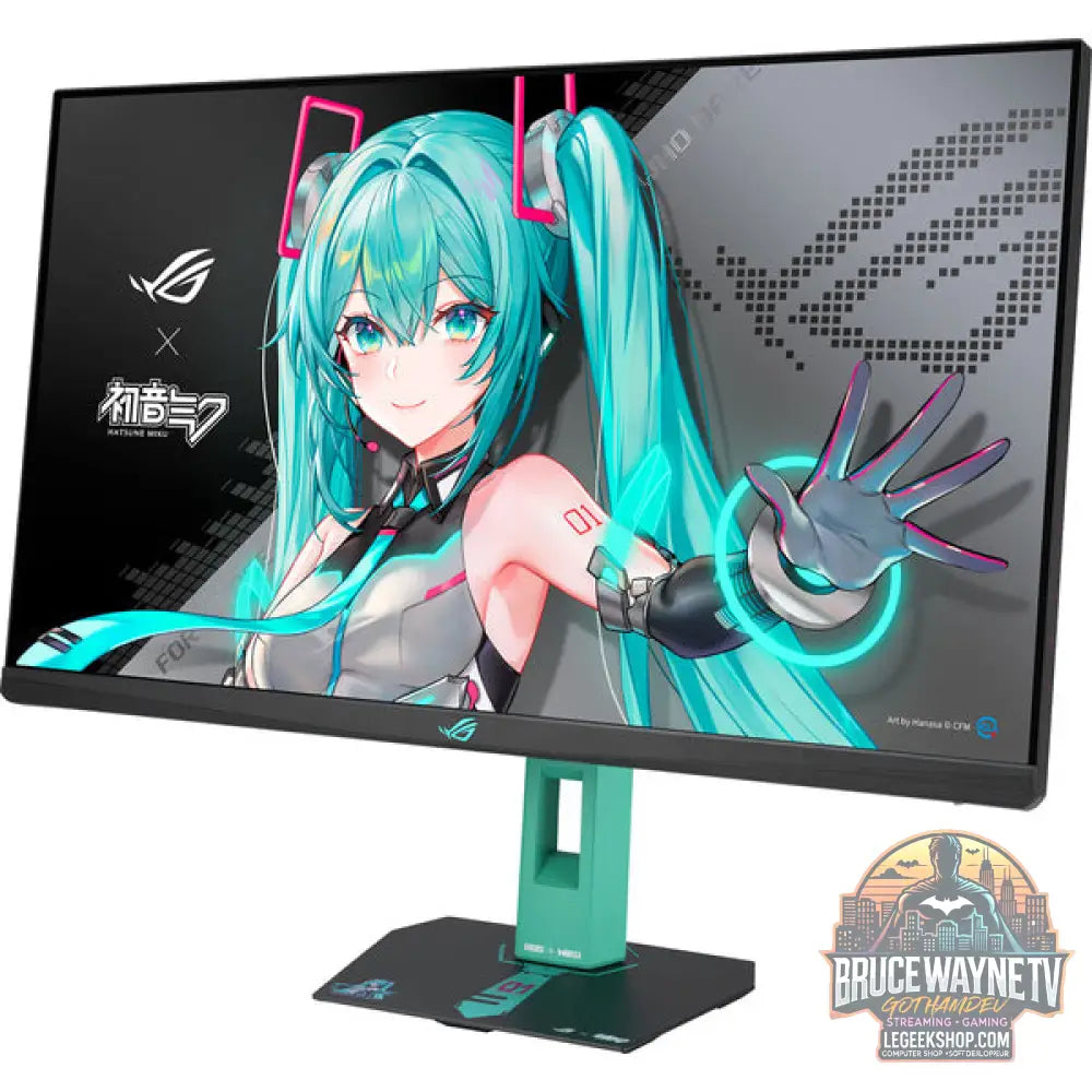 ASUS ROG Strix XG27ACMEG-G Hatsune Miku Edition 27" QHD/WQHD IPS 260 Hz - ASUS - vue 3