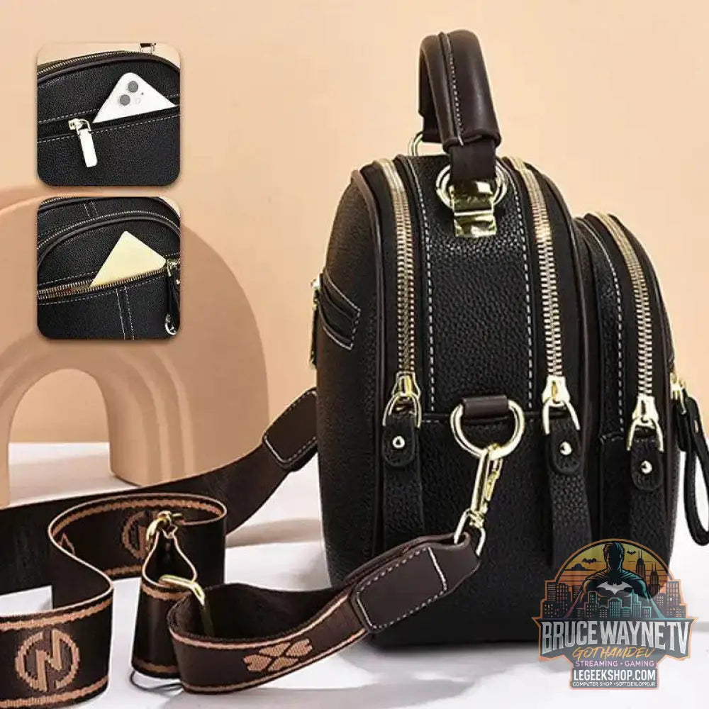 👜 sac bandoulière cuir PU multifonctionnel à large sangle réglable 👜 - Legeekshop