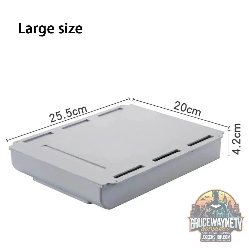 🖇️ Boîte de Rangement Cachée pour Bureau – Tiroir Auto-Adhésif Discret | Organisateur Plastique - Legeekshop