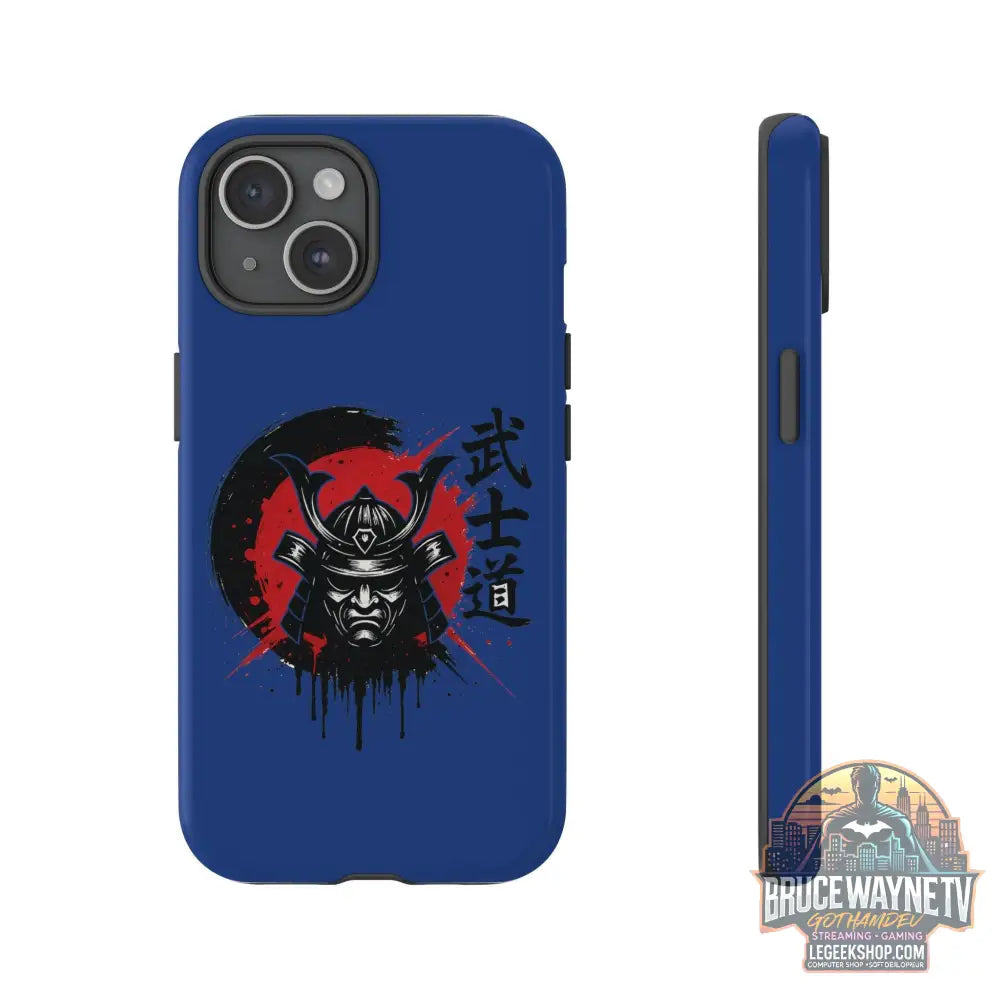 📱 samurai phone case Bleue foncé – coque renforcée iPhone 📱 - Legeekshop