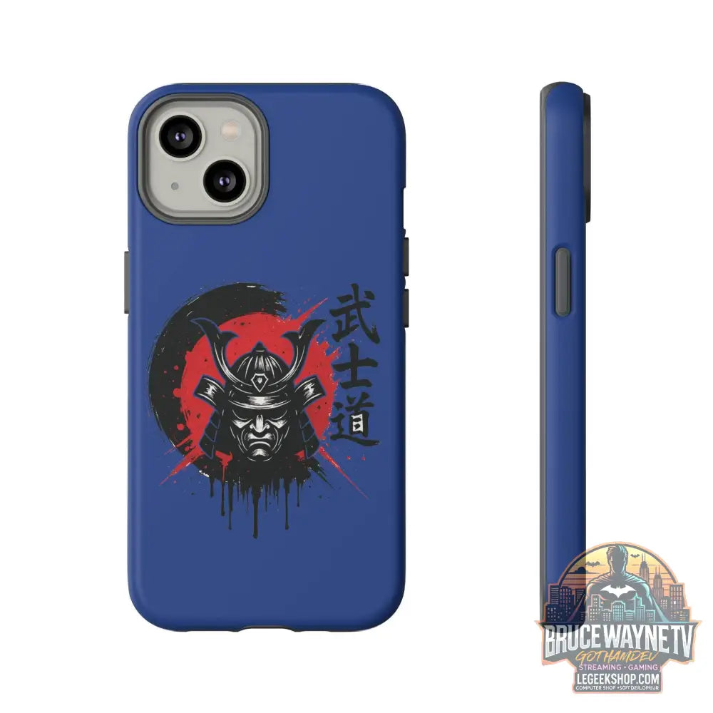 📱 samurai phone case Bleue foncé – coque renforcée iPhone 📱 - Legeekshop