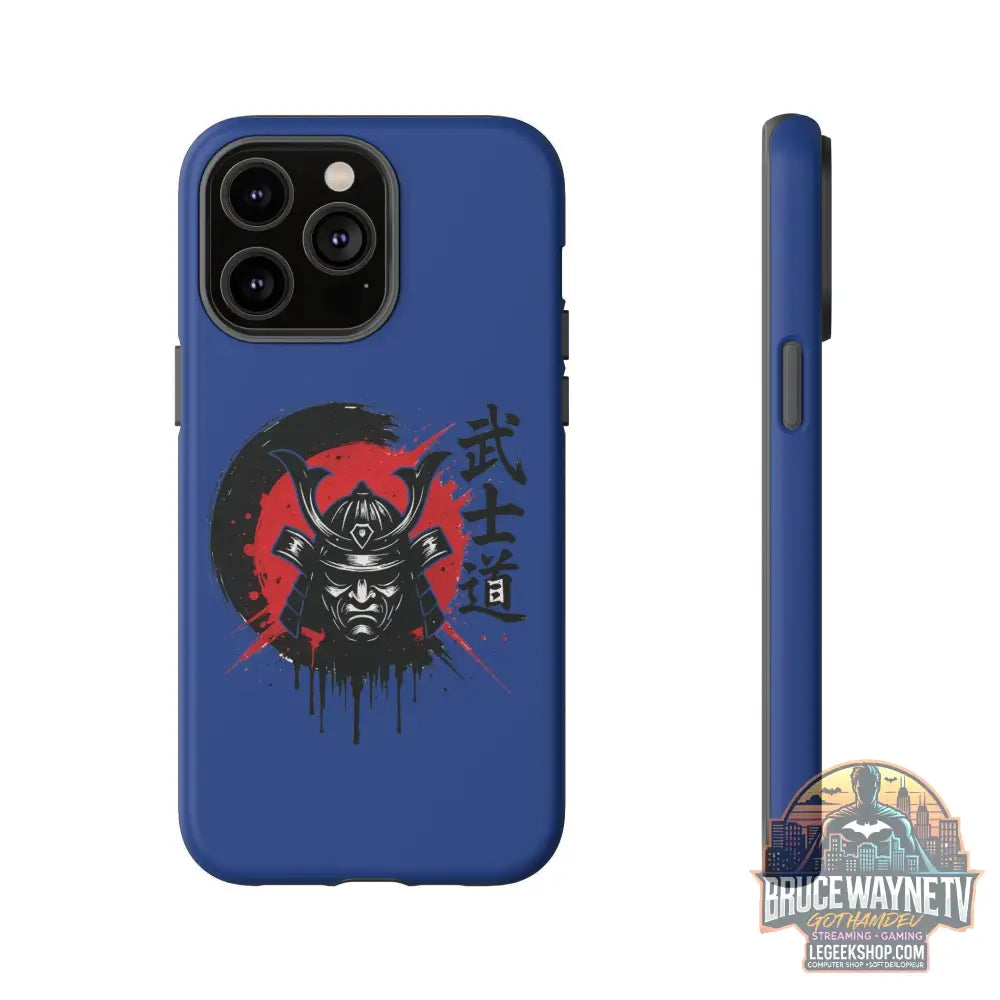 📱 samurai phone case Bleue foncé – coque renforcée iPhone 📱 - Legeekshop