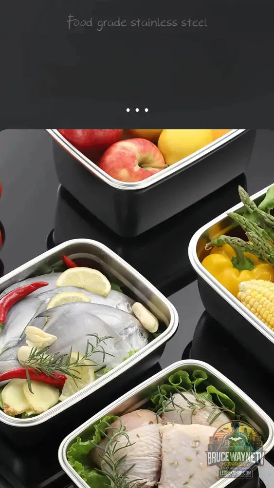 🥗 Boîte Alimentaire Inox 304 Hermétique | Lunch Box Bento Durable - Legeekshop