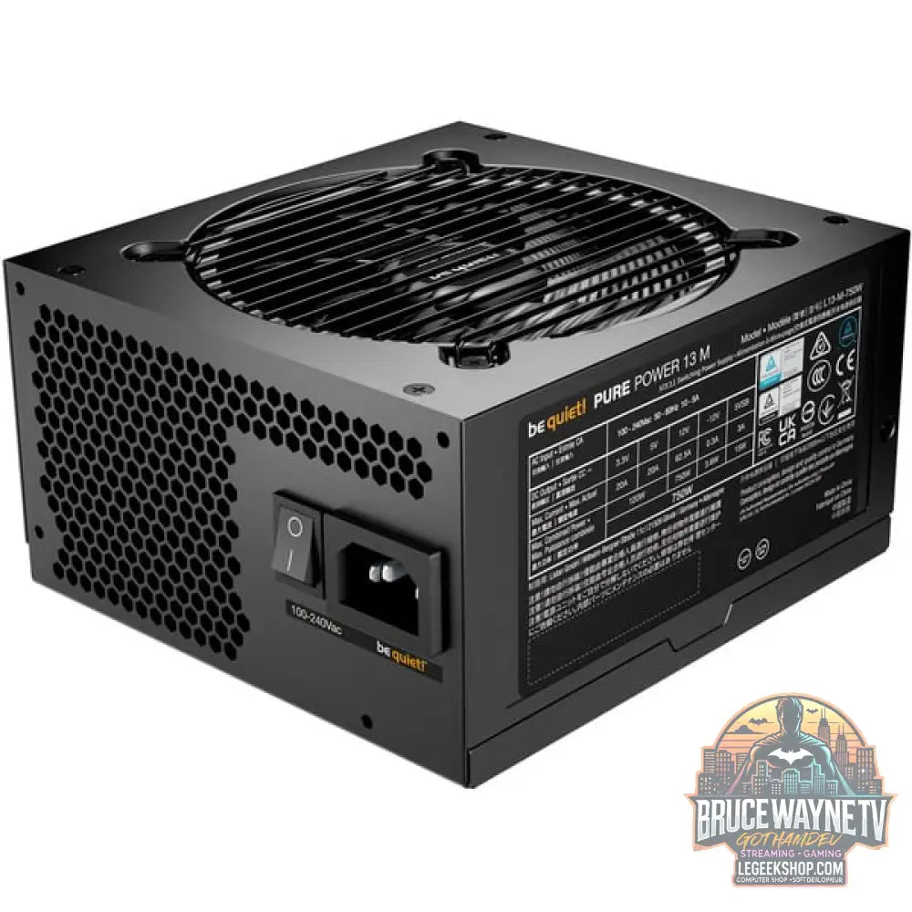 be quiet! Pure Power 13 M 750W, alimentation PC - vue 2