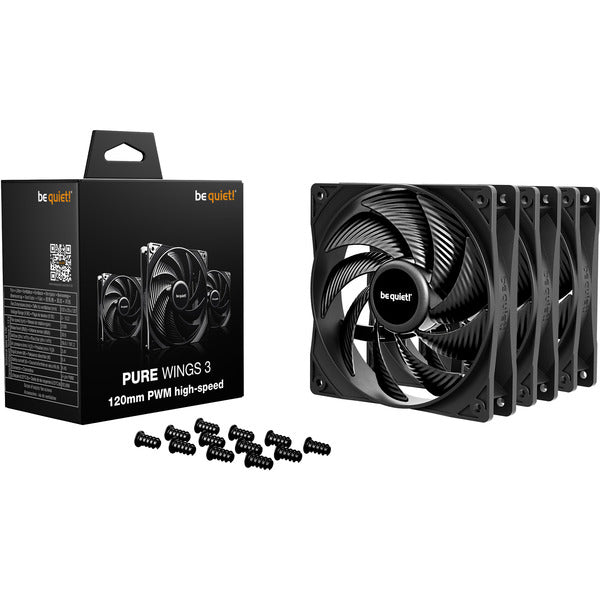 be quiet! Pure Wings 3 120mm PWM high-speed 3-Pack, Gehäuselüfter - be quiet!