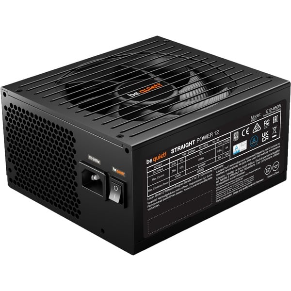 be quiet! Straight Power 12 Platinum 850W ATX 3.1, alimentation PC - vue 3