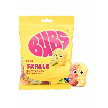 Bubs Fruity Lemon Sour Skalle 90 Gr x 16