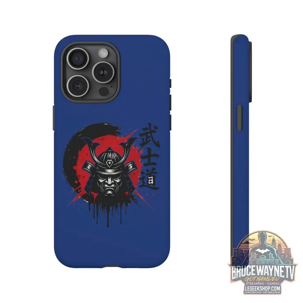📱 samurai phone case Bleue foncé – coque renforcée iPhone 📱 - Legeekshop