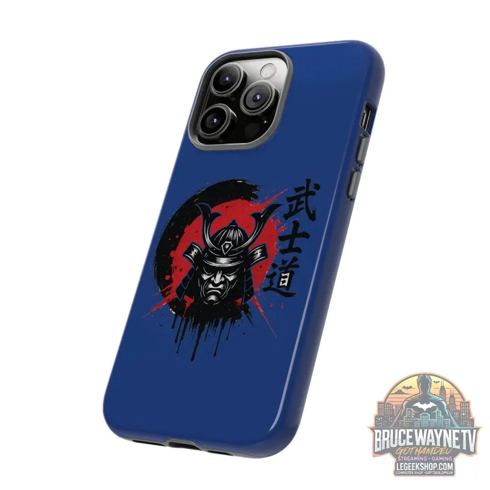 📱 samurai phone case Bleue foncé – coque renforcée iPhone 📱 - Phone Case