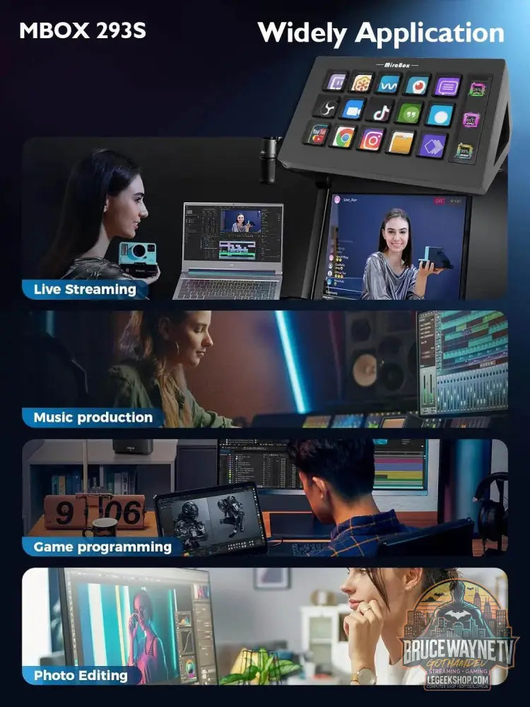 🎛️ Stream Deck Mini – Clavier Visuel 15 Touches LCD Personnalisables | Win / macOS - Legeekshop