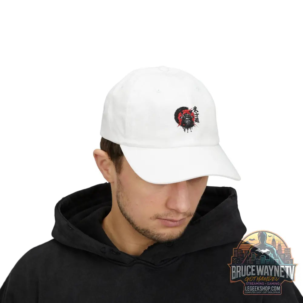Casquette Dad Cap Loup Samouraï Soleil Rouge Kanji - Casquette