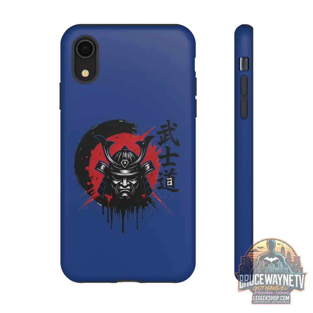 📱 samurai phone case Bleue foncé – coque renforcée iPhone 📱 - Legeekshop