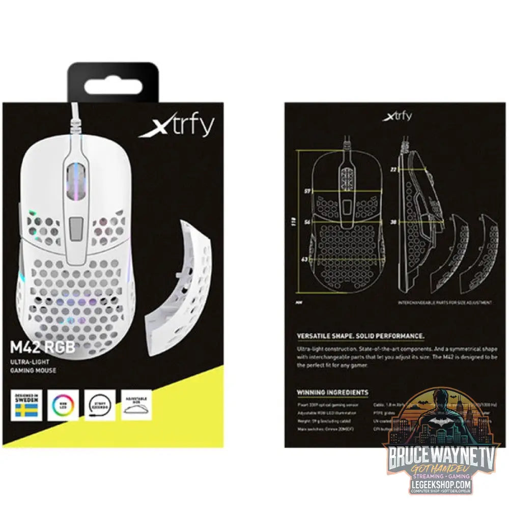CHERRY Xtrfy M42 RGB, souris gaming - vue 6