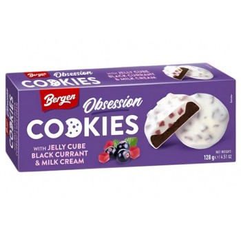 Cookies Jelly Cube Black Currant & Milk Cream 128 Gr x 18