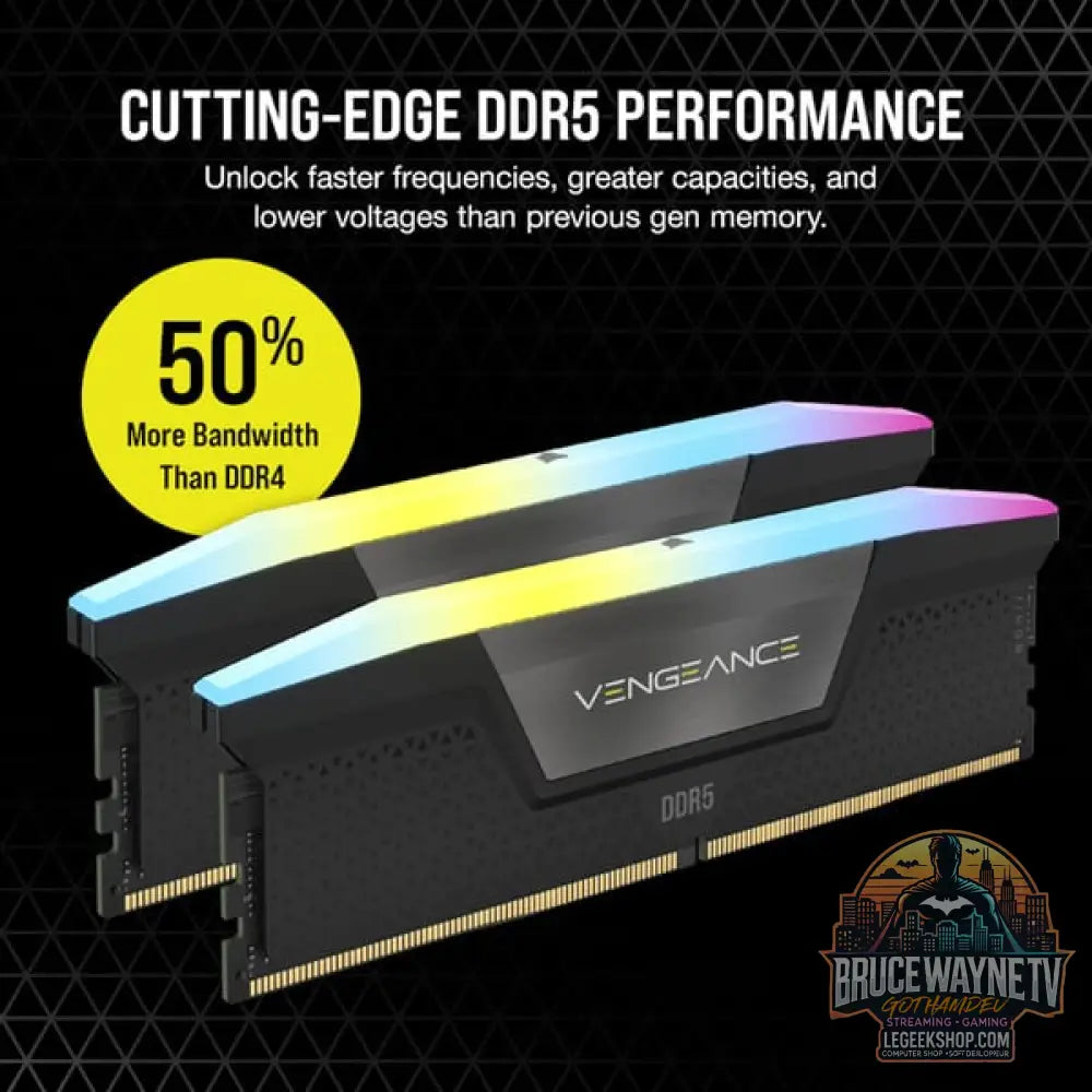 Corsair DIMM 16 GB DDR5-5200 (2x 8 GB) Dual-Kit, Arbeitsspeicher - Corsair - vue 7