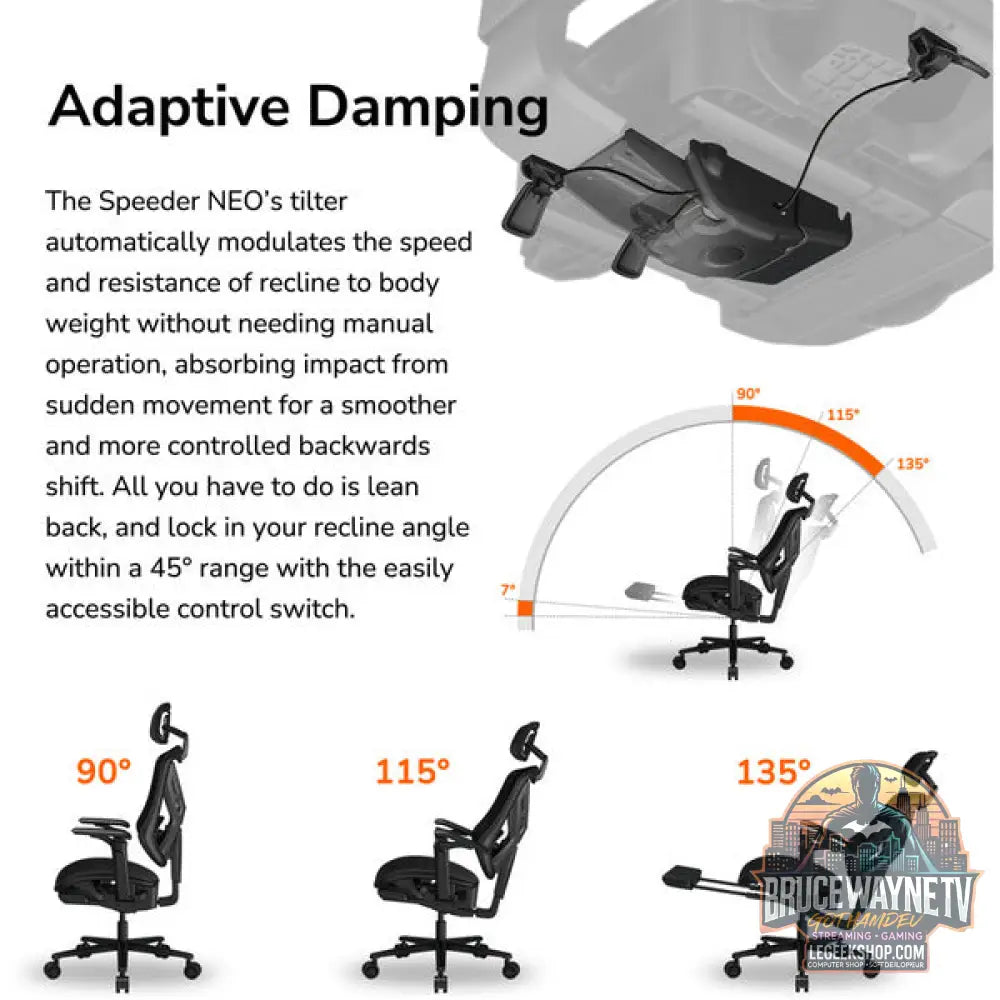 Cougar Gaming/Office-Stuhl Speeder NEO, chaise gaming - Cougar - vue 20