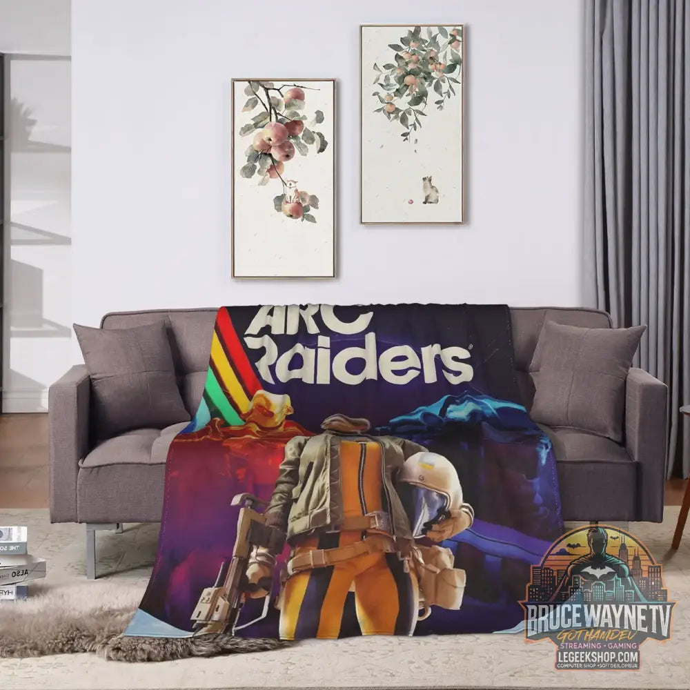 Couverture Polaire Arc Raiders - Plaid Flanelle Doux Gaming - Couvertures & Plaids Gaming