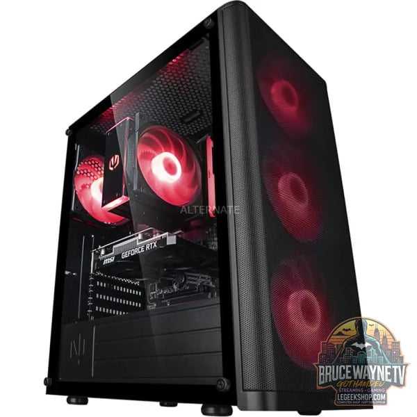 Custom PC Series • Red Hero Essentials Gaming-PC — vue 2