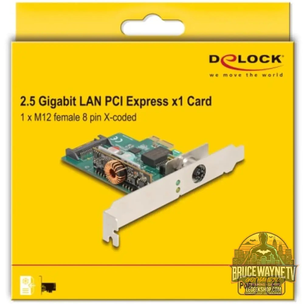 DeLOCK PCI Express x1 carte réseau 2,5 Gigabit LAN 1x M12, adaptateur réseau - DeLOCK - vue 4