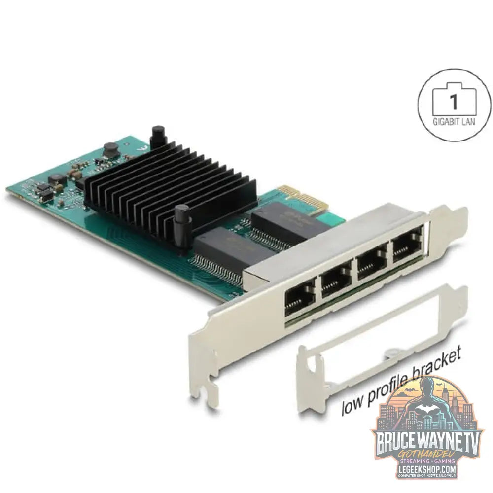 DeLOCK PCI Express x1 zu 4 x RJ45 Gigabit LAN i350, adaptateur réseau - DeLOCK - vue 4
