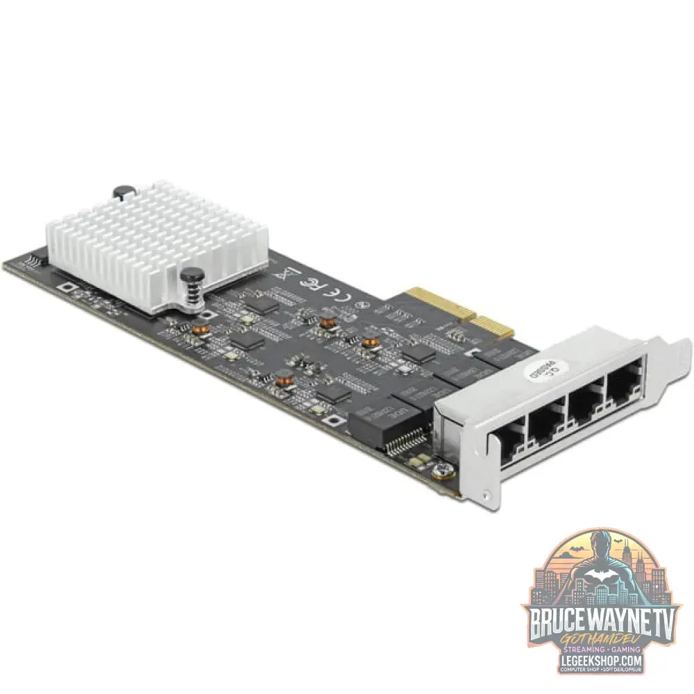 DeLOCK PCI Express x4 zu 4 x RJ45 2,5 GbE, adaptateur réseau - DeLOCK - vue 2
