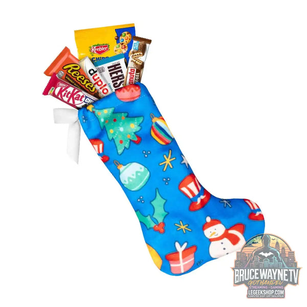Chaussette de la Befana avec 10 snacks internationaux sucrés (318,8 g) - Legeekshop