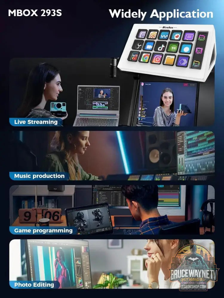 🎛️ Stream Deck Mini – Clavier Visuel 15 Touches LCD Personnalisables | Win / macOS - Legeekshop