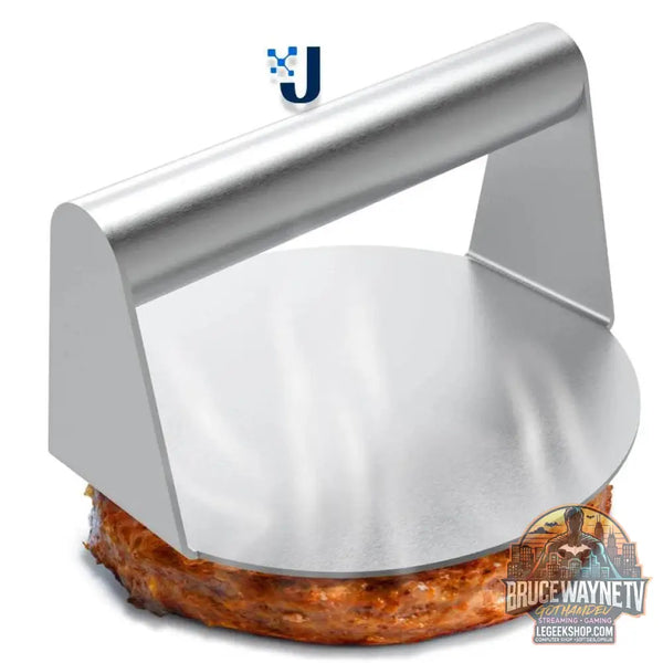 Presse à Hamburgers Acier Inox – Moule Circulaire Antiadhésif – Cuisine Maison - Legeekshop