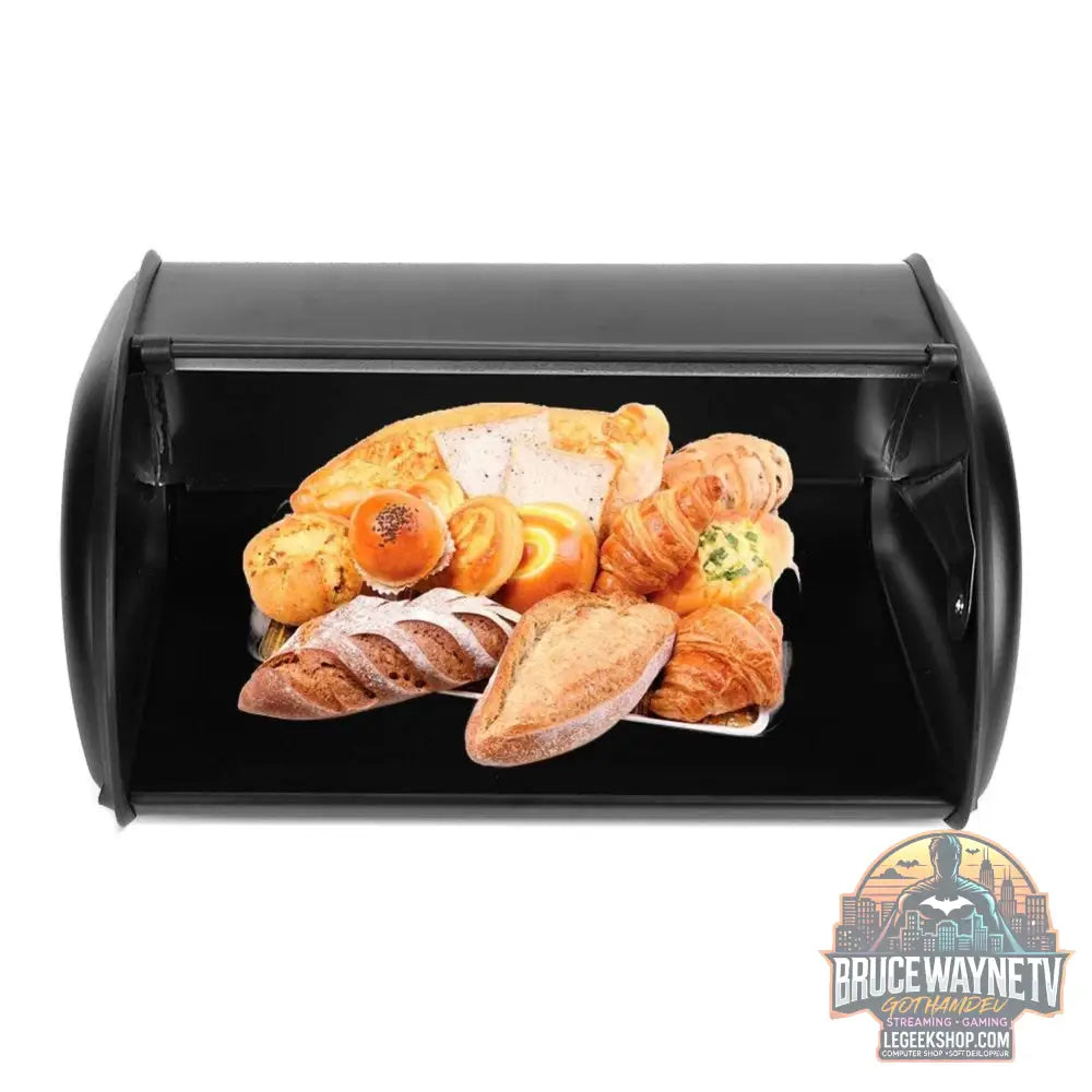 🥖 Boîte de rangement en acier inoxydable – Grand conteneur cuisine avec ouverture coulissante - Legeekshop