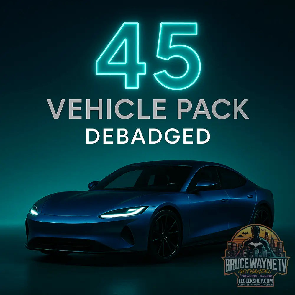 🚗 GothamDev – Debadged Vehicle Pack | 45+ CARS for FiveM 🚗 - Legeekshop
