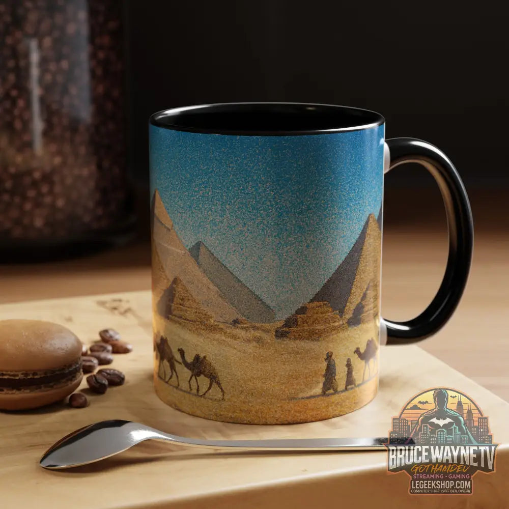 Egyptian Pyramids Camel Caravan Accent Coffee Mug - Mug