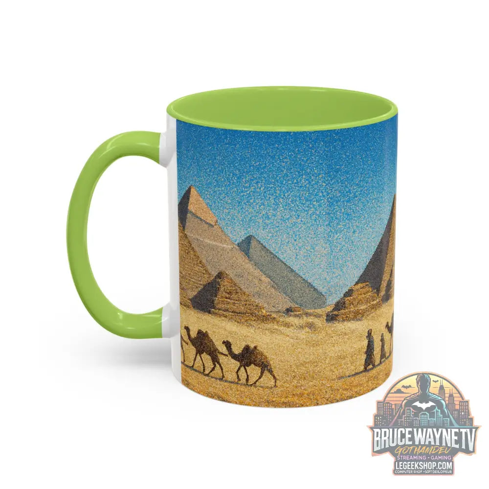 Egyptian Pyramids Camel Caravan Accent Coffee Mug - Mug