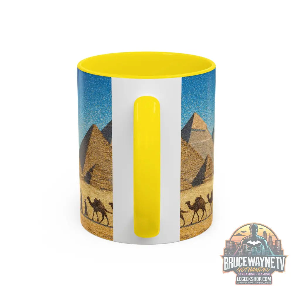Egyptian Pyramids Camel Caravan Accent Coffee Mug - Mug
