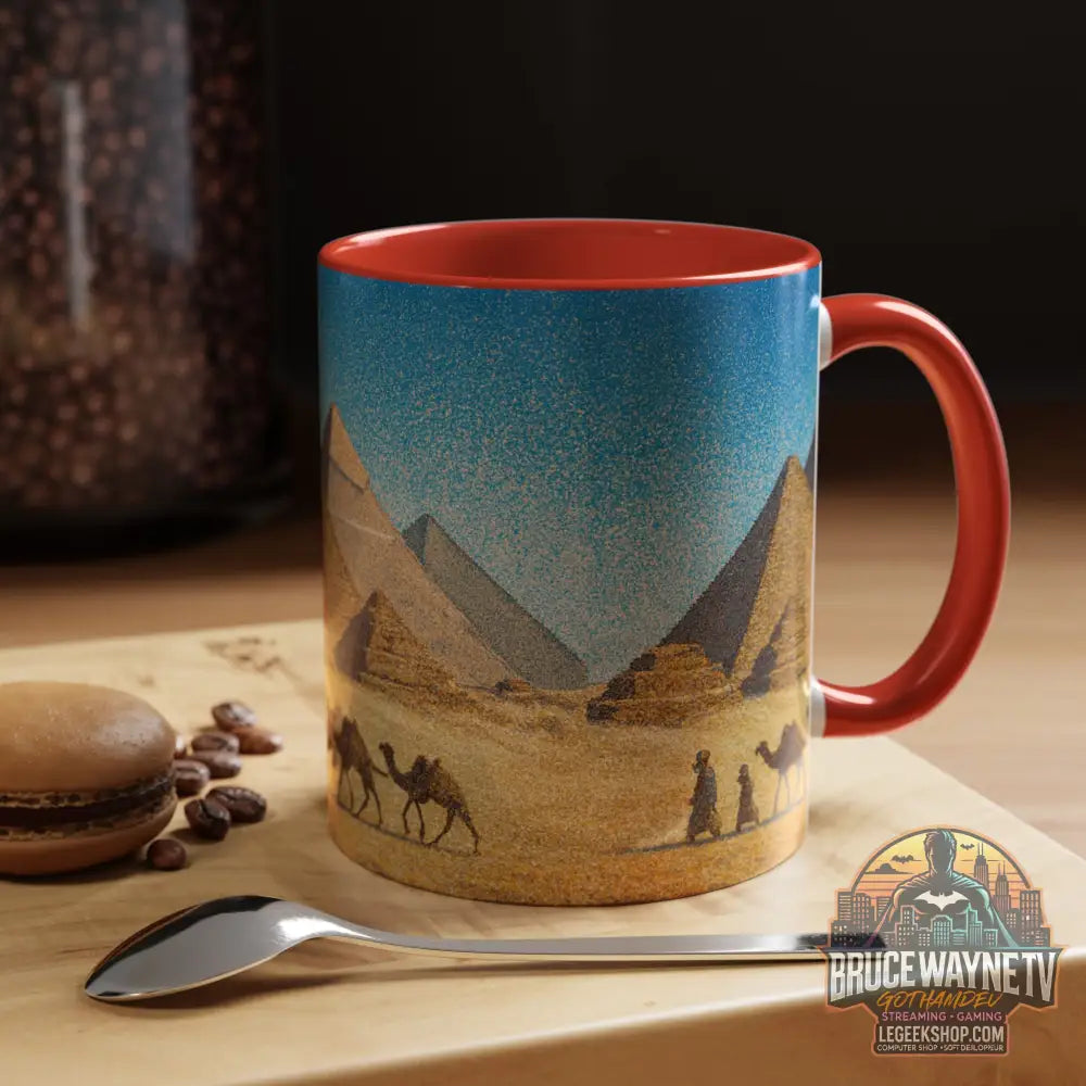 Egyptian Pyramids Camel Caravan Accent Coffee Mug - Mug
