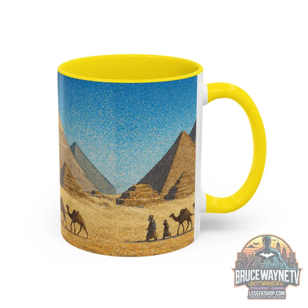 Egyptian Pyramids Camel Caravan Accent Coffee Mug - Mug