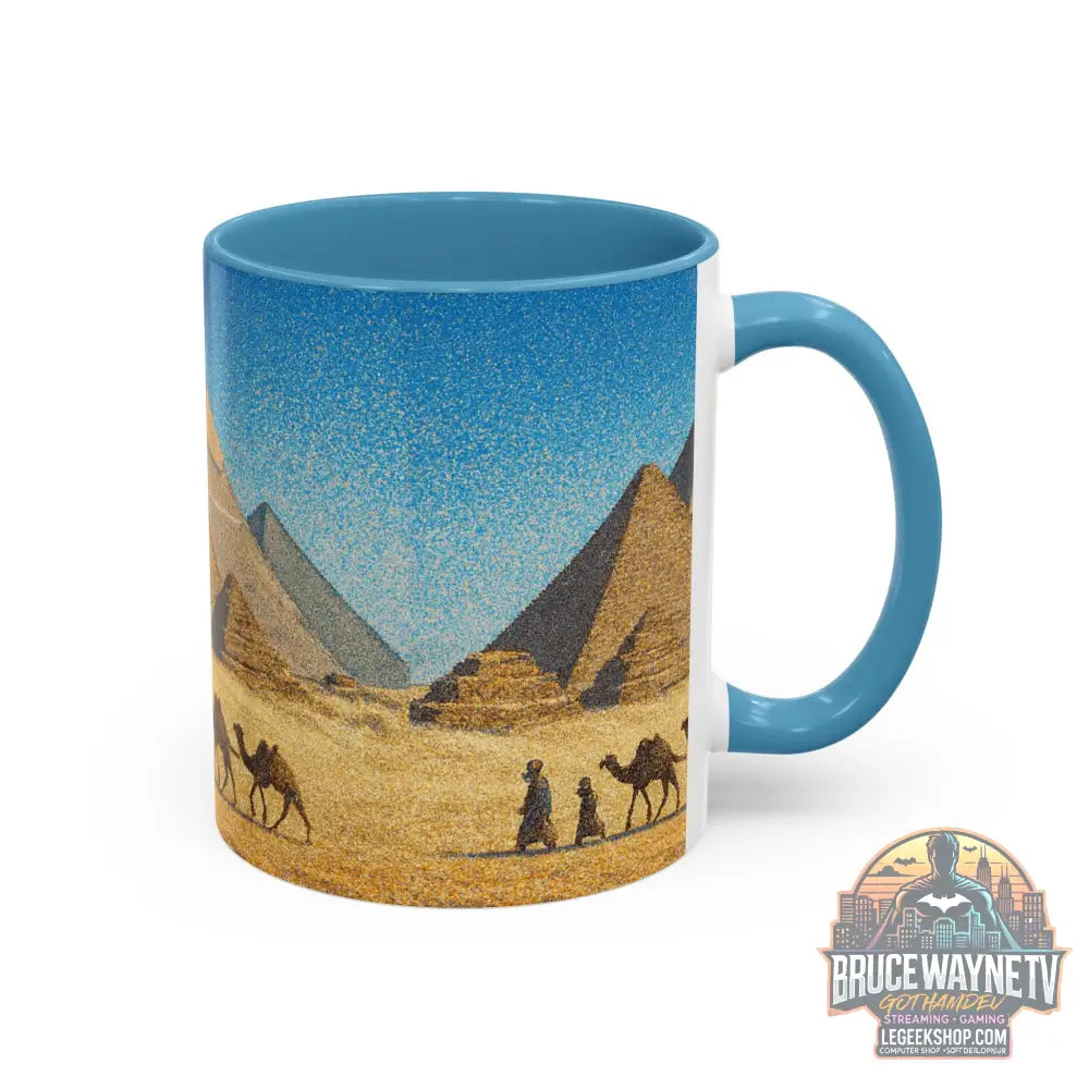 Egyptian Pyramids Camel Caravan Accent Coffee Mug - Mug