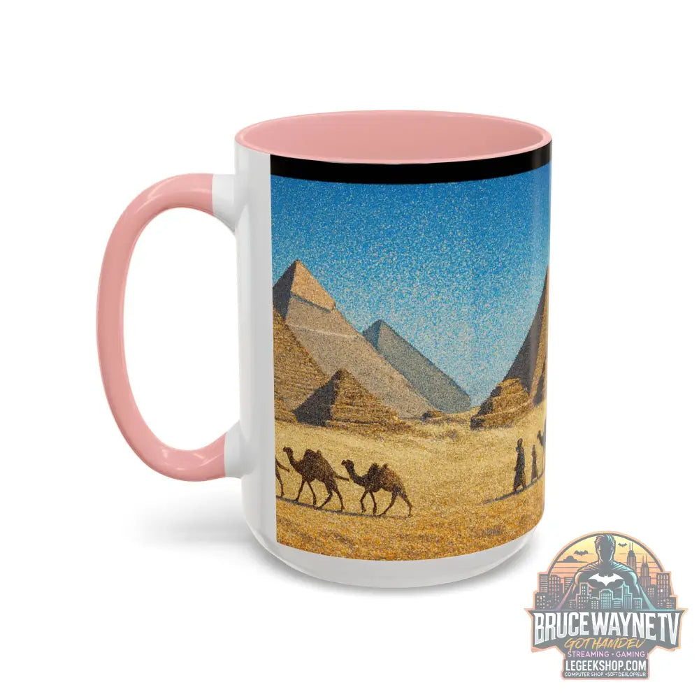Egyptian Pyramids Camel Caravan Accent Coffee Mug - Mug