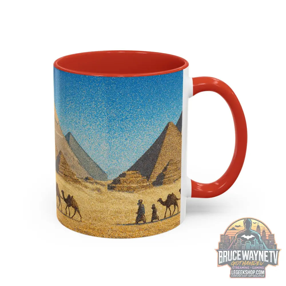 Egyptian Pyramids Camel Caravan Accent Coffee Mug - Mug