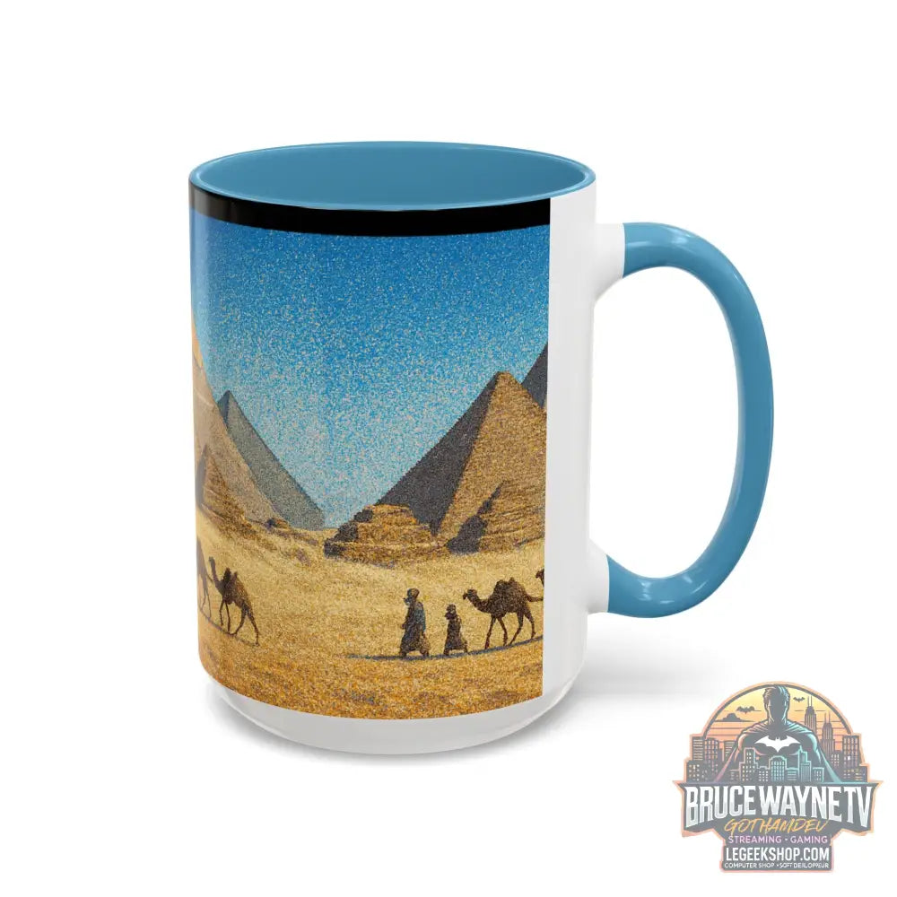 Egyptian Pyramids Camel Caravan Accent Coffee Mug - Mug