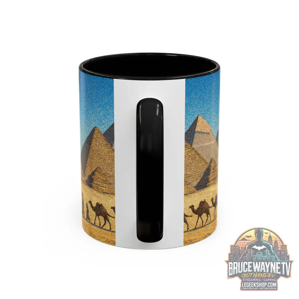 Egyptian Pyramids Camel Caravan Accent Coffee Mug - Mug