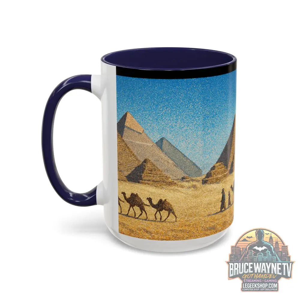 Egyptian Pyramids Camel Caravan Accent Coffee Mug - Mug