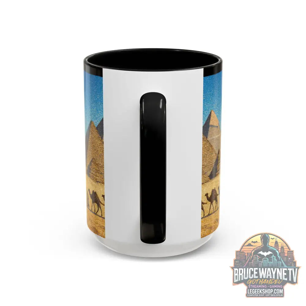 Egyptian Pyramids Camel Caravan Accent Coffee Mug - Mug