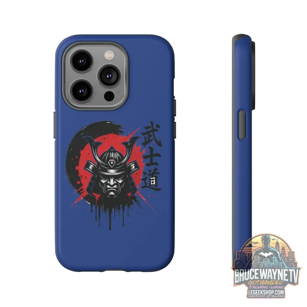 📱 samurai phone case Bleue foncé – coque renforcée iPhone 📱 - Legeekshop