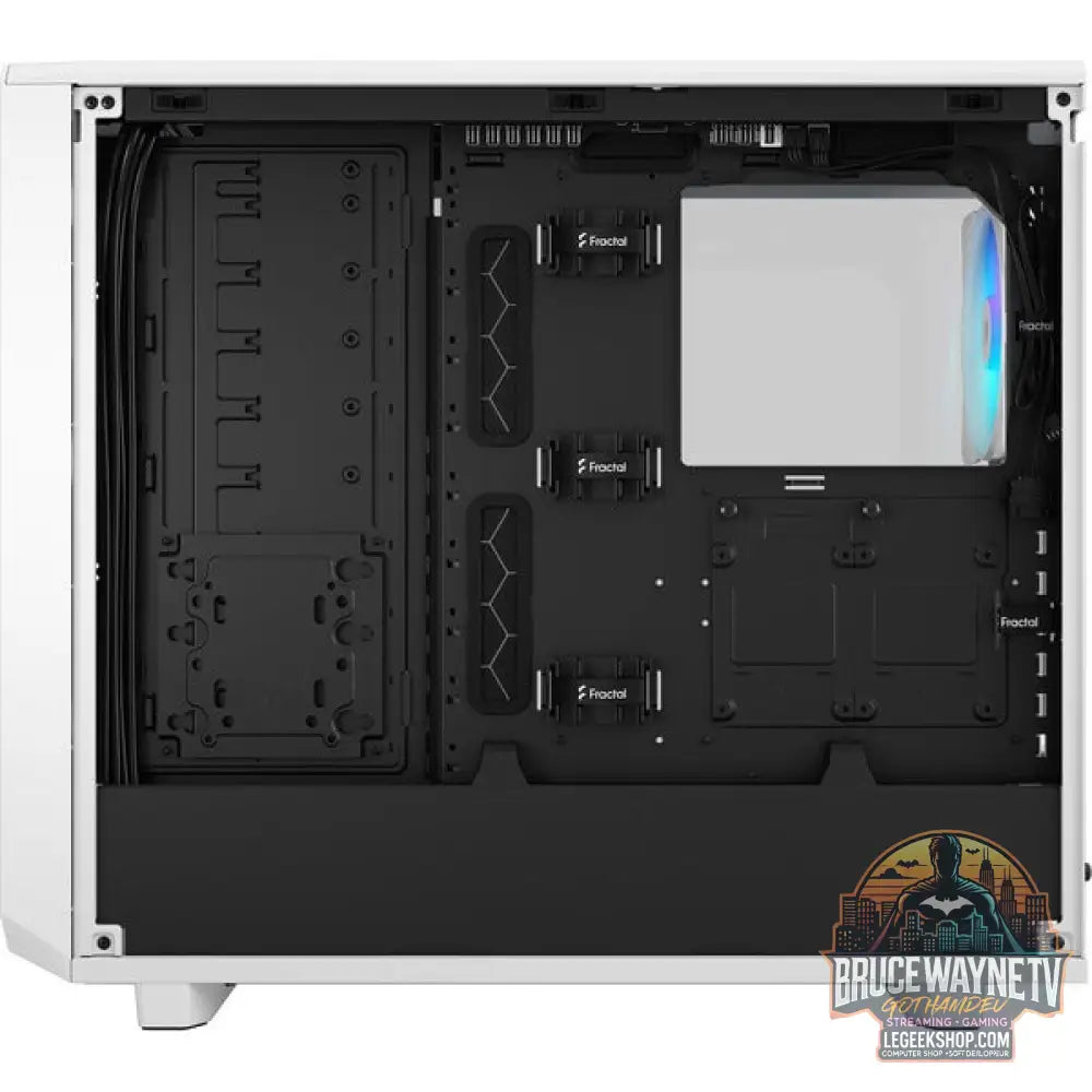 Fractal Design Meshify 2 RGB White TG Clear Tint, Tower-Gehäuse - Fractal Design - vue 7