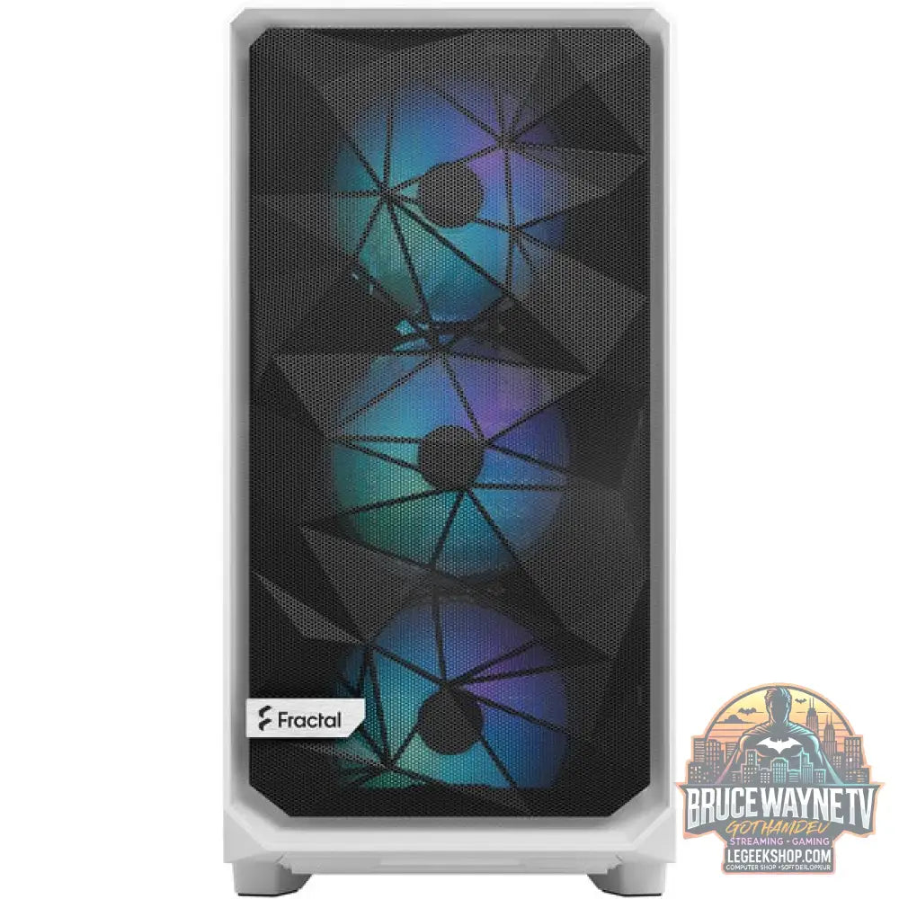 Fractal Design Meshify 2 RGB White TG Clear Tint, Tower-Gehäuse - Fractal Design - vue 2